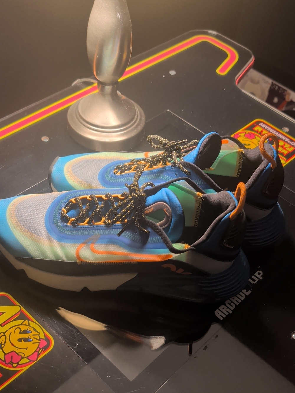 Nike Low-Top Sneakers in Blue, Green and Orange